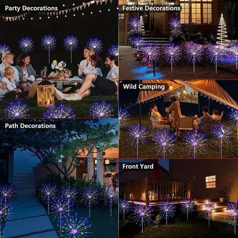 Garden Solar Fireworks Lights